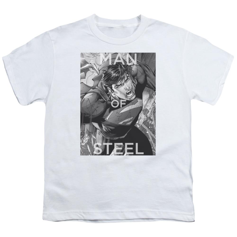 Superman Flight Of Steel Youth 18/1 100% Cotton SS T