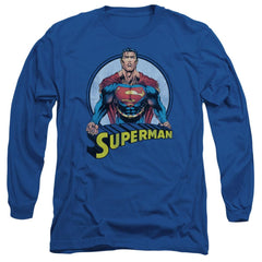 Superman Flying High Again Men's 18/1 Cotton LS T