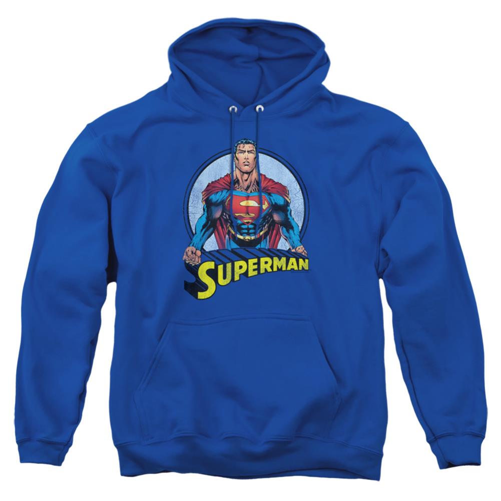 Superman Flying High Again Men's Pull-Over 75 25 Poly Hoodie