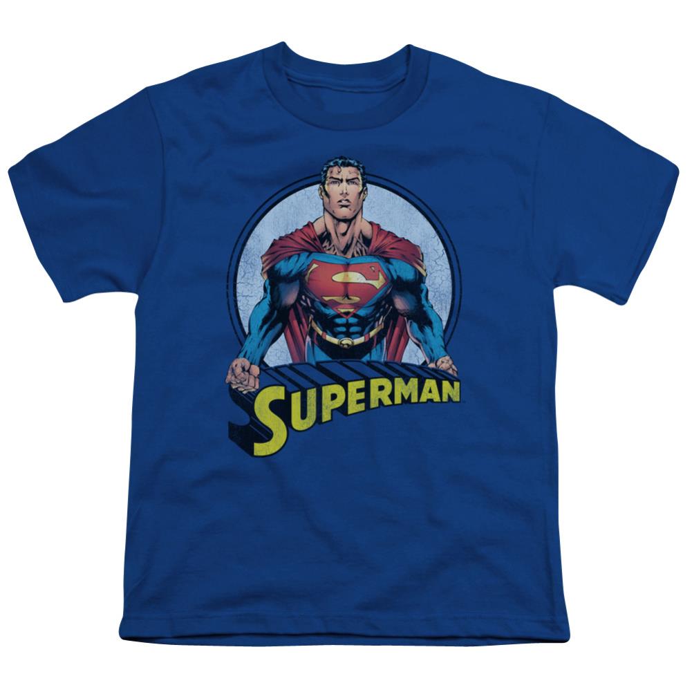 Superman Flying High Again Youth 18/1 100% Cotton SS T
