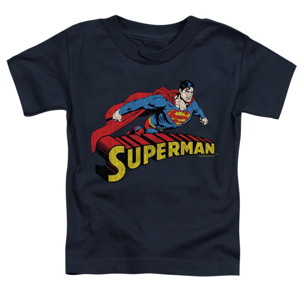 Superman Flying Over Toddler 18/1 Cotton SS T