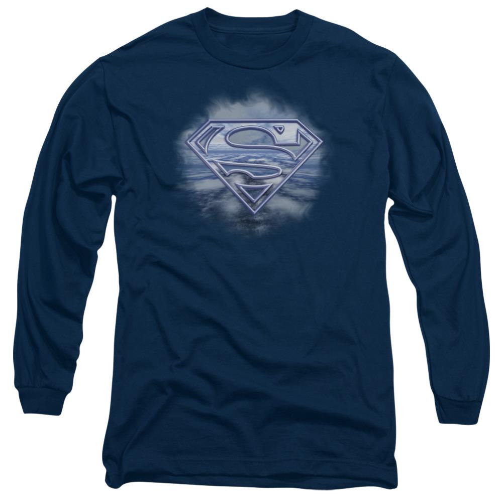 Superman Freedom Of Flight Men's 18/1 Cotton LS T