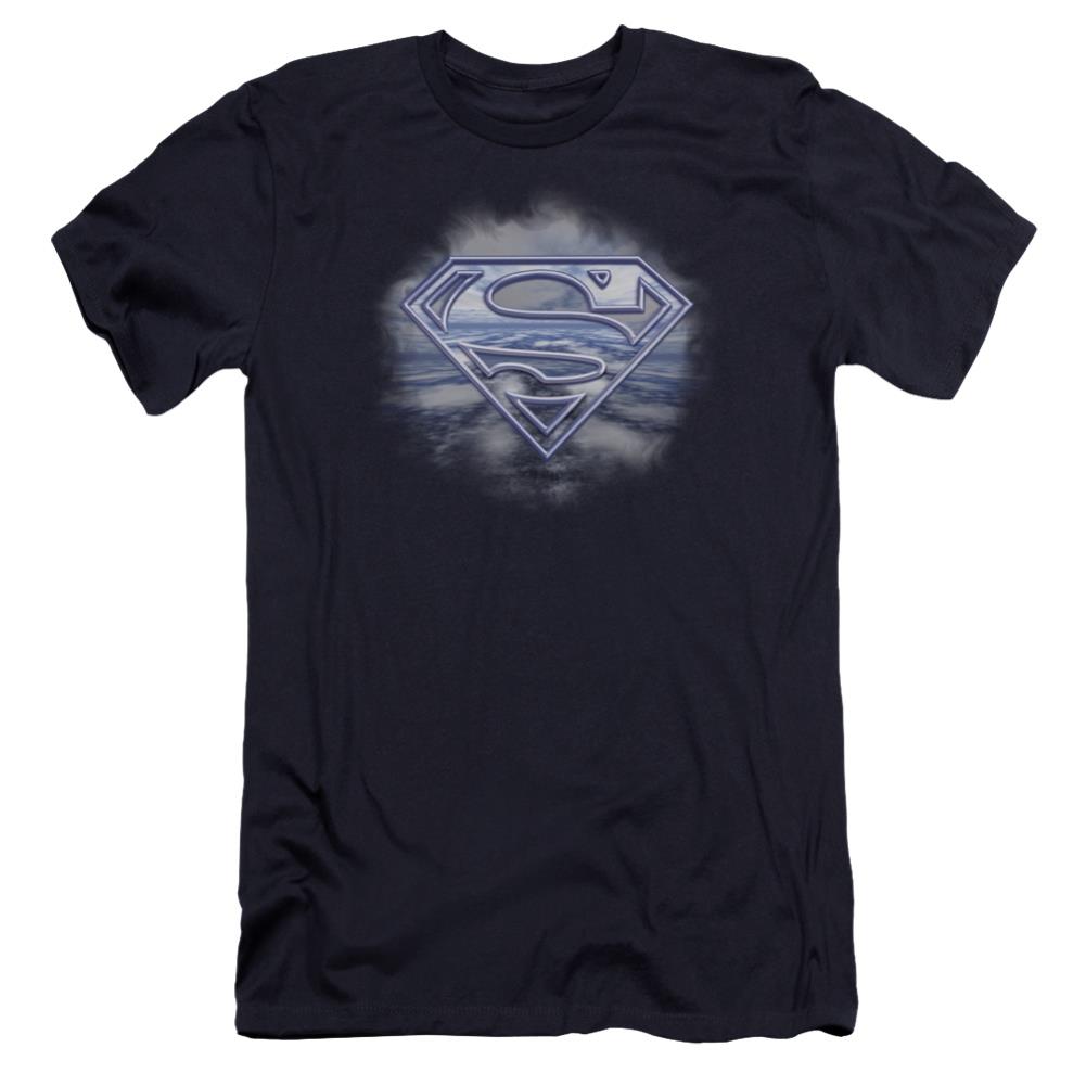 Superman Freedom Of Flight Men's Ultra-Soft 30/1 Cotton Slim SS T
