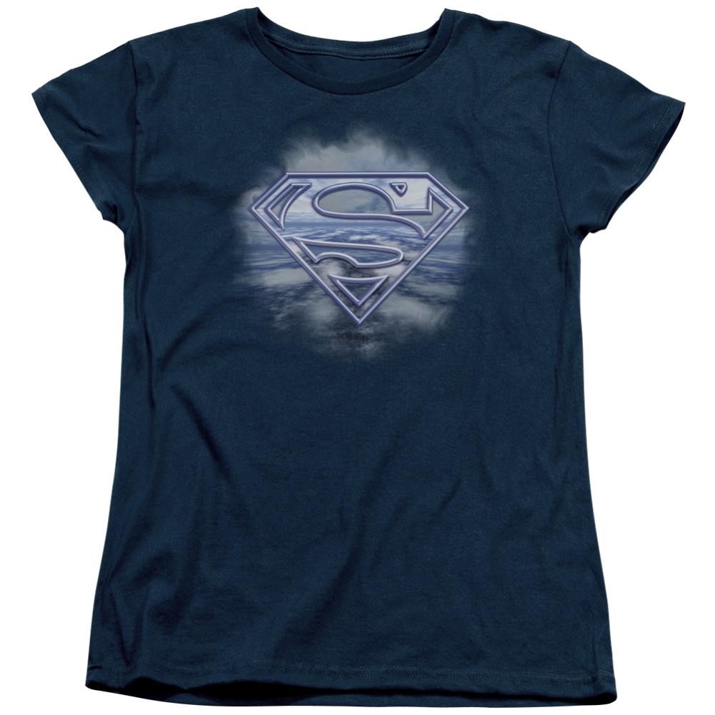 Superman Freedom Of Flight Women's 18/1 Cotton SS T