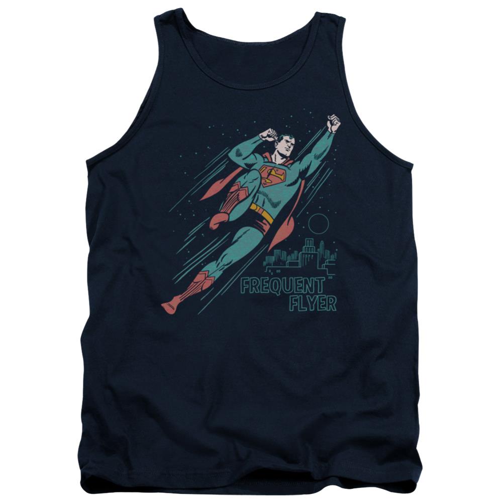 Superman Frequent Flyer Men's 18/1 Cotton Tank Top