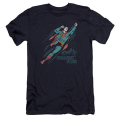 Superman Frequent Flyer Men's Ultra-Soft 30/1 Cotton Slim SS T