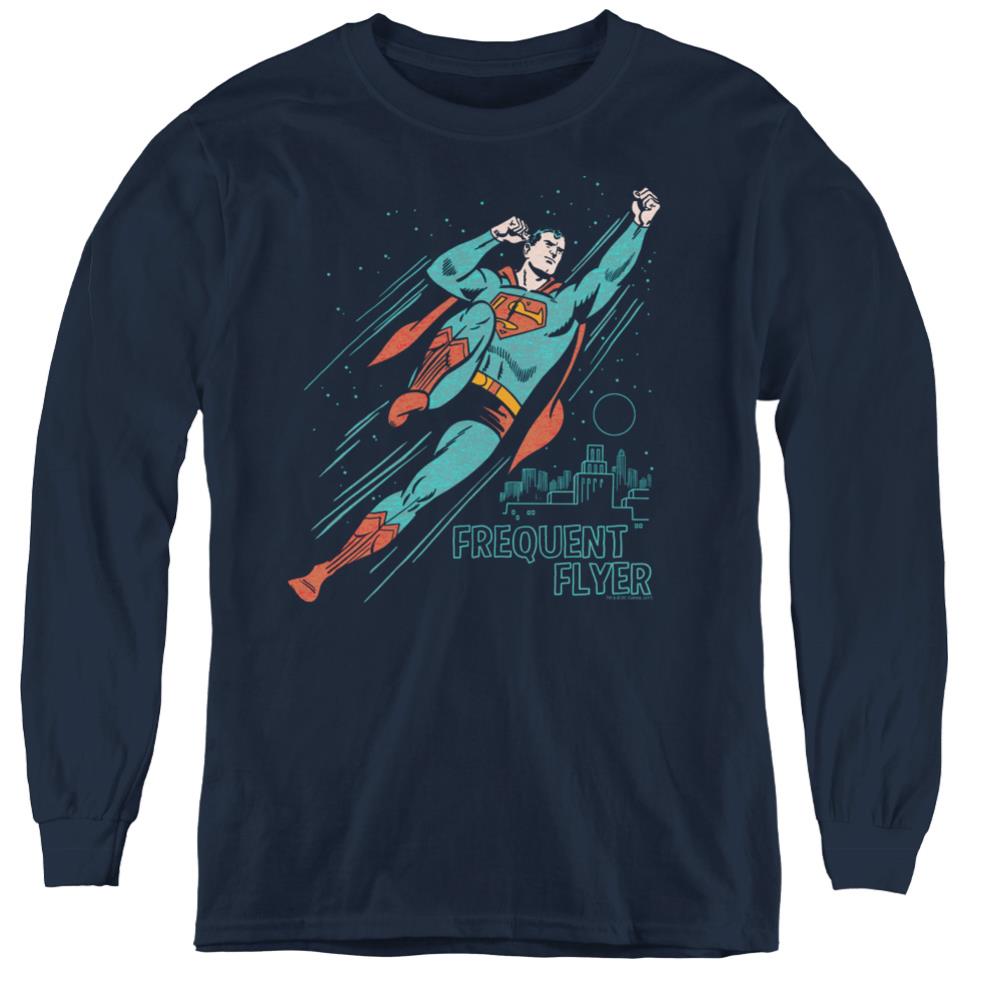 Superman Frequent Flyer Youth LS T