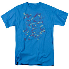 Superman Geo Scribbles Men's 18/1 Cotton SS T