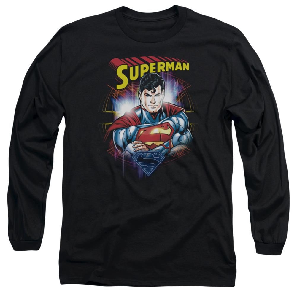 Superman Glam Men's 18/1 Cotton LS T