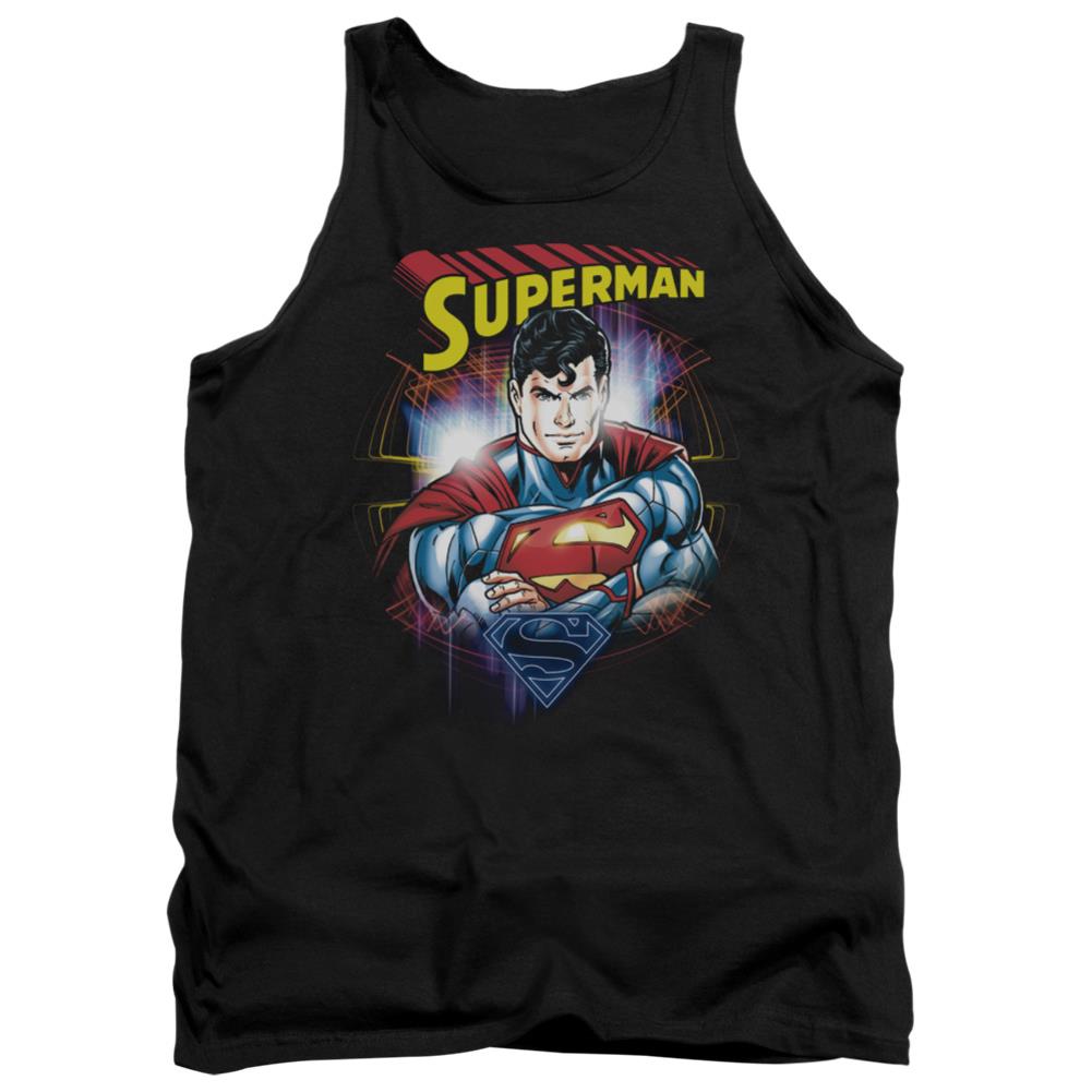 Superman Glam Men's 18/1 Cotton Tank Top