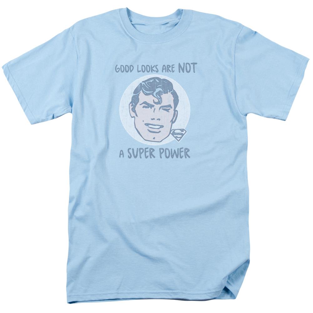 Superman Good Looks Men's 18/1 Cotton SS T