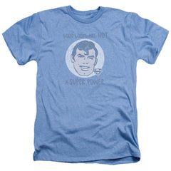 Superman Good Looks Men's 30/1 Heather 60 40 Poly SS T