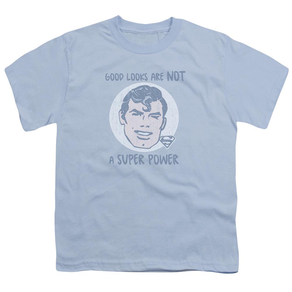 Superman Good Looks Youth 18/1 100% Cotton SS T