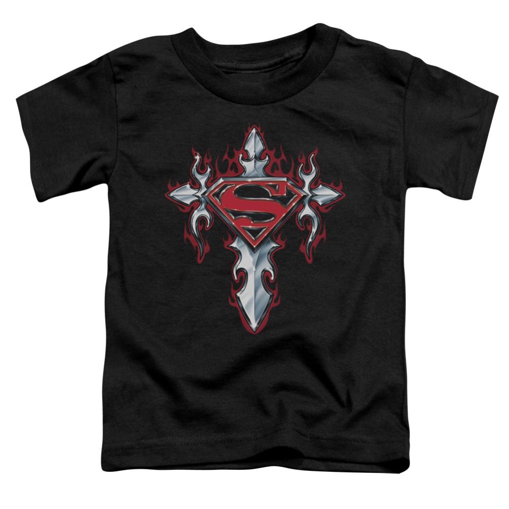 Superman Gothic Steel Logo Toddler 18/1 Cotton SS T