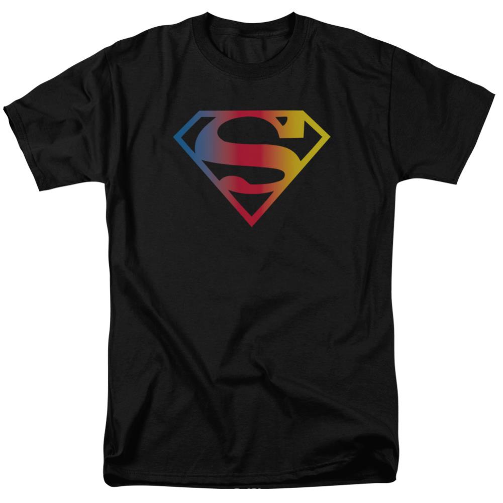Superman Gradient Superman Logo Men's 18/1 Cotton SS T
