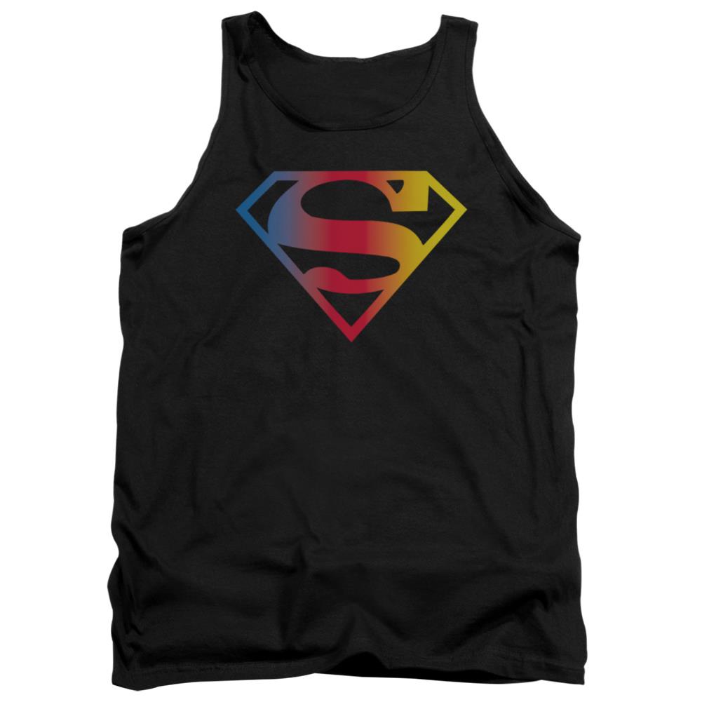 Superman Gradient Superman Logo Men's 18/1 Cotton Tank Top