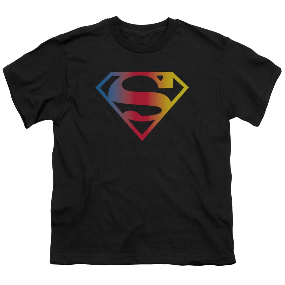 Superman Gradient Superman Logo Youth 18/1 100% Cotton SS T