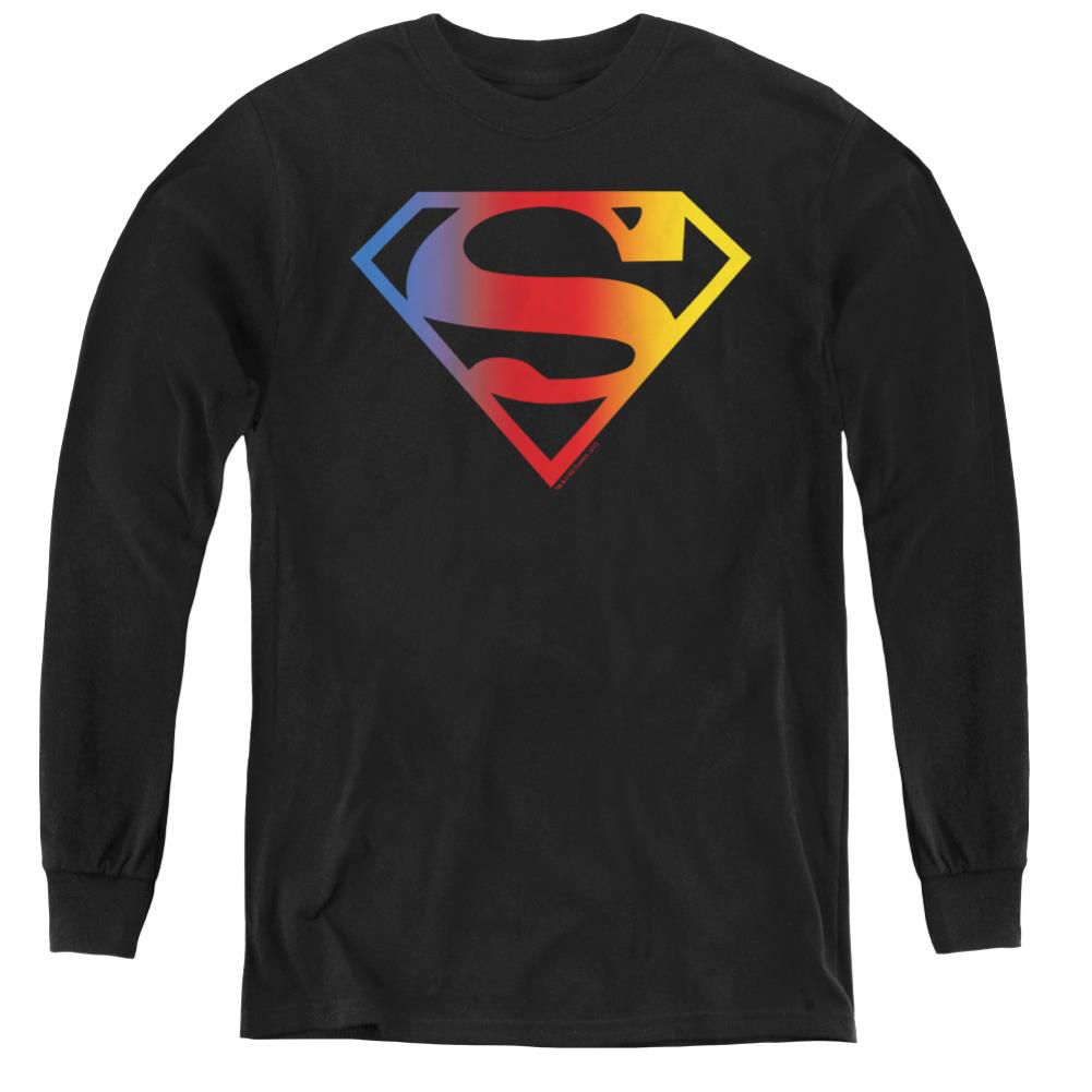 Superman Gradient Superman Logo Youth LS T