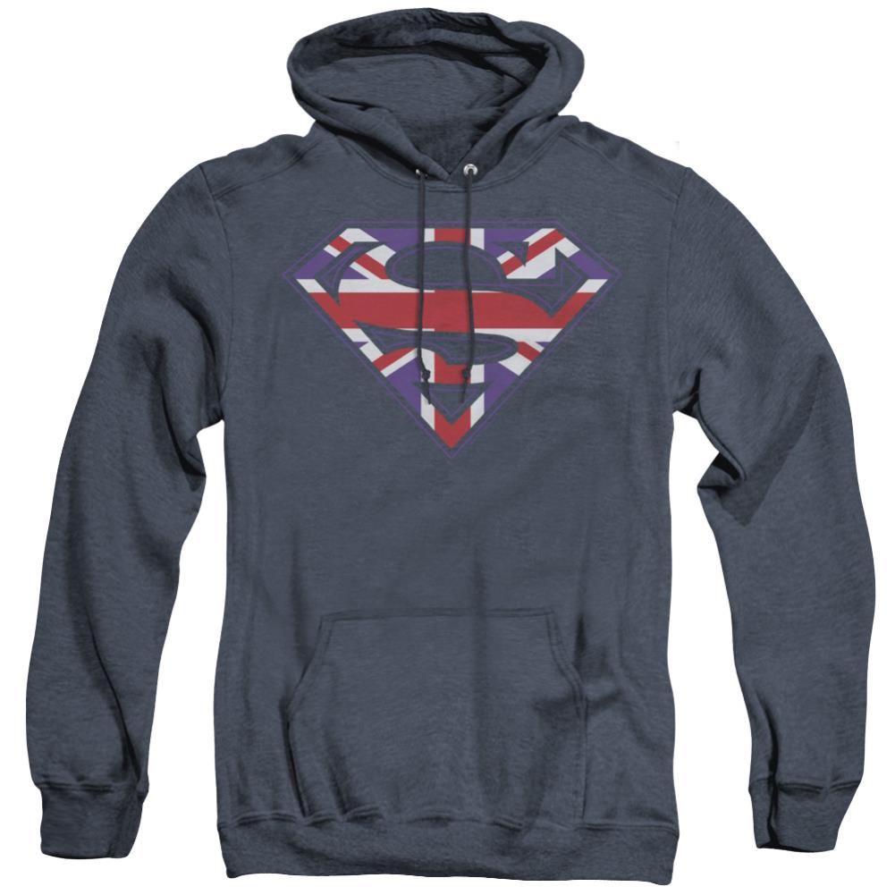 Superman Great Britian Shield Men's Pull-Over Hoodie