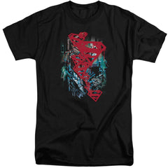 Superman Gritty Men's 18/1 Tall Cotton SS T