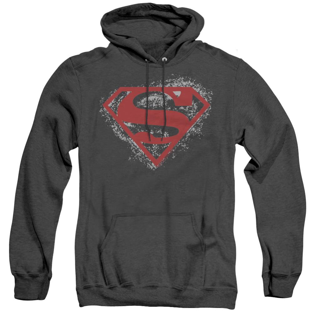 Superman Hardcore Noir Shield Men's Pull-Over Hoodie