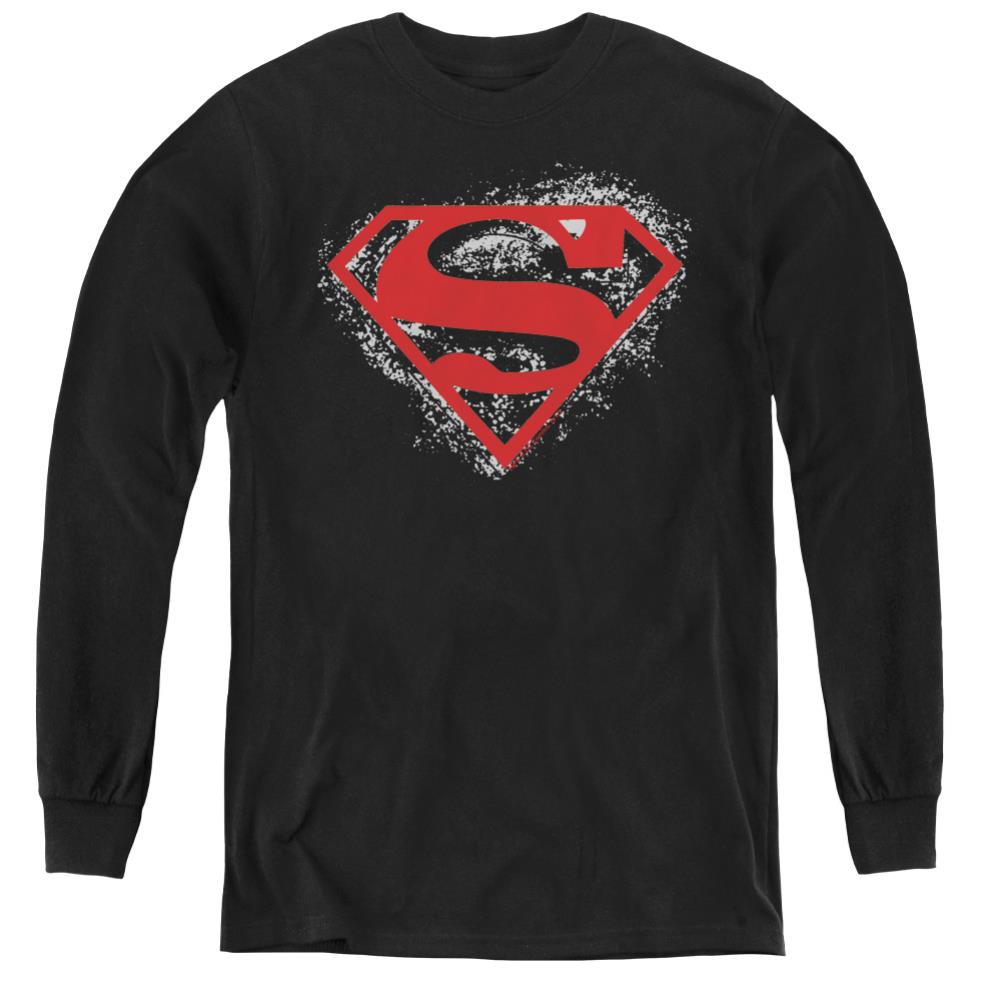 Superman Hardcore Noir Shield Youth LS T