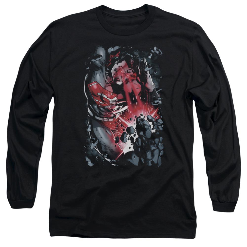 Superman Heat Blast Men's 18/1 Cotton LS T
