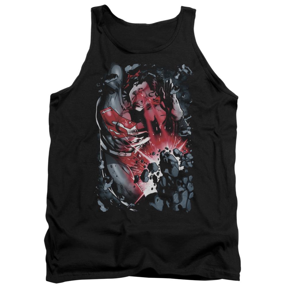Superman Heat Blast Men's 18/1 Cotton Tank Top