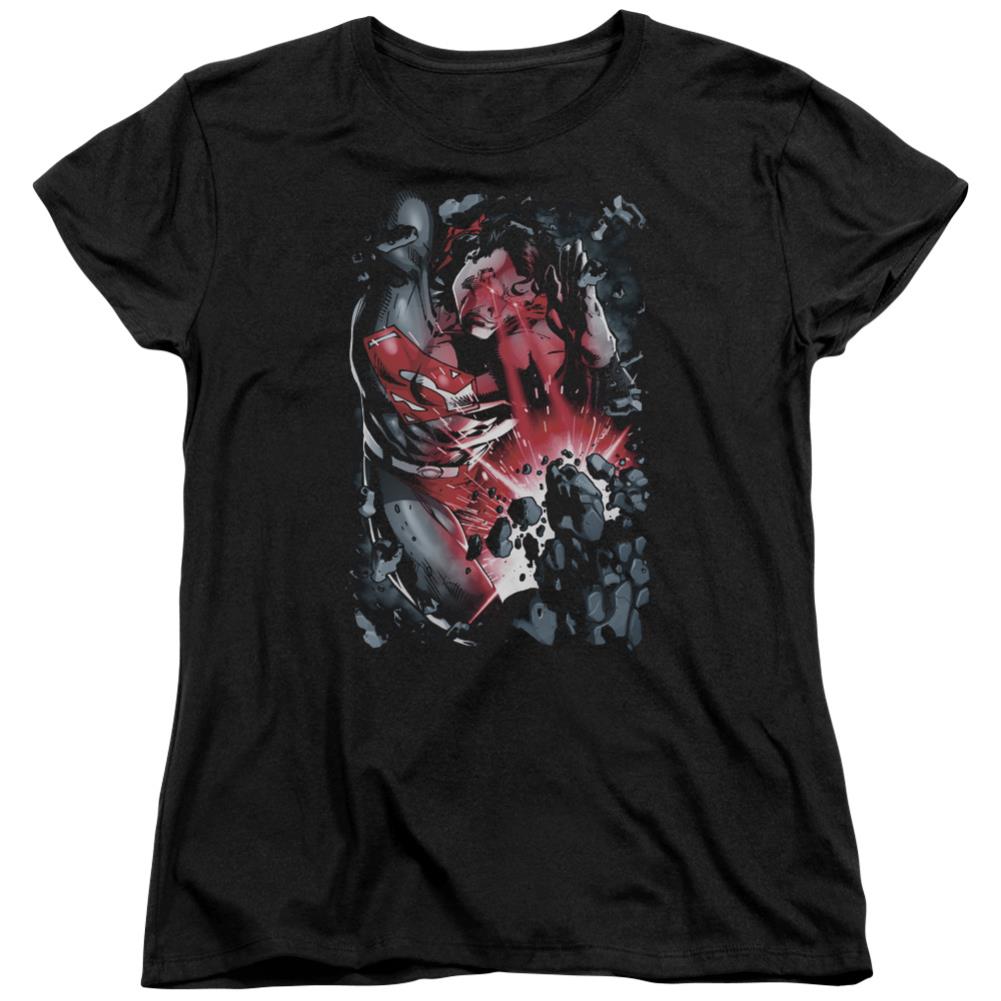 Superman Heat Blast Women's 18/1 Cotton SS T