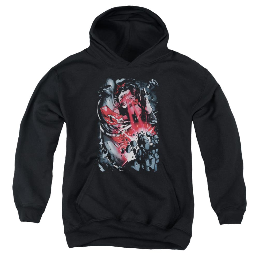 Superman Heat Blast Youth Cotton Poly Pull-Over Hoodie