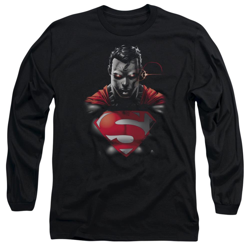 Superman Heat Vision Charged Men's 18/1 Cotton LS T