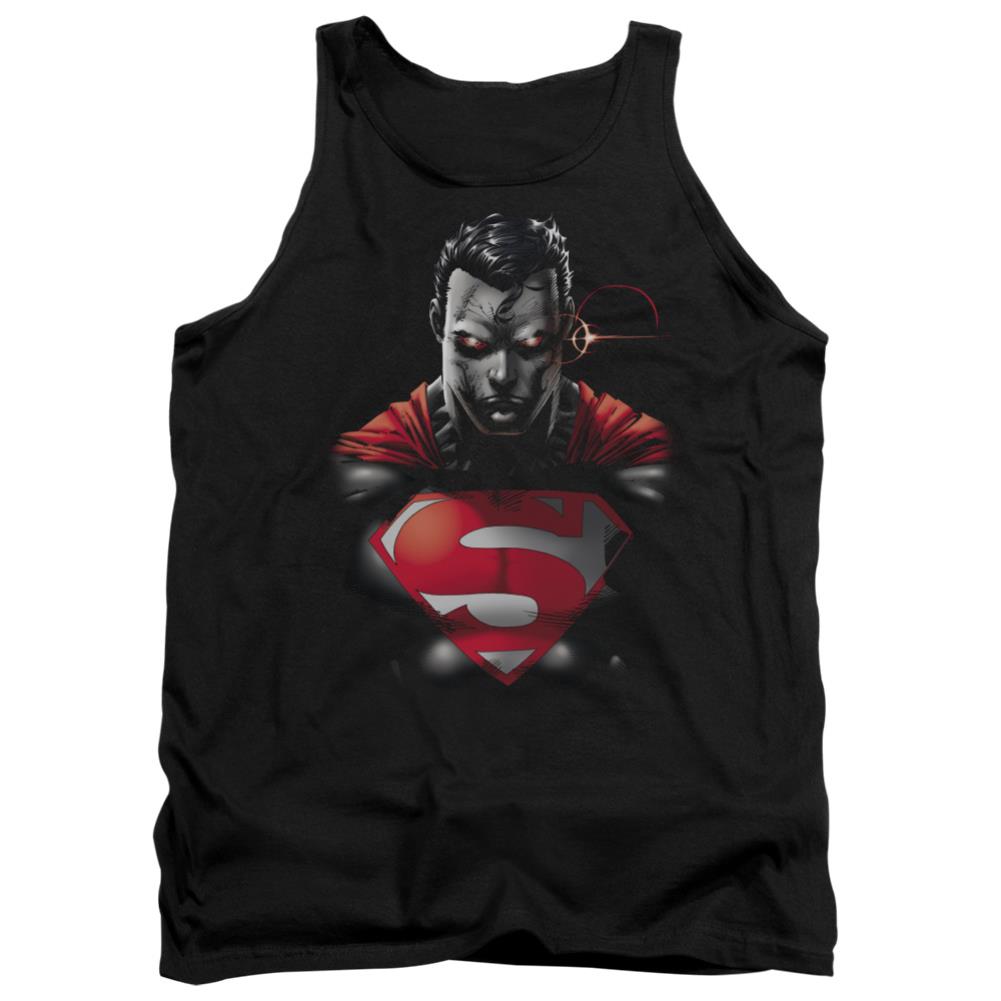 Superman Heat Vision Charged Men's 18/1 Cotton Tank Top