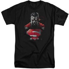 Superman Heat Vision Charged Men's 18/1 Tall Cotton SS T