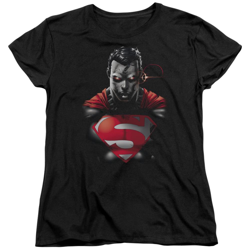 Superman Heat Vision Charged Women's 18/1 Cotton SS T