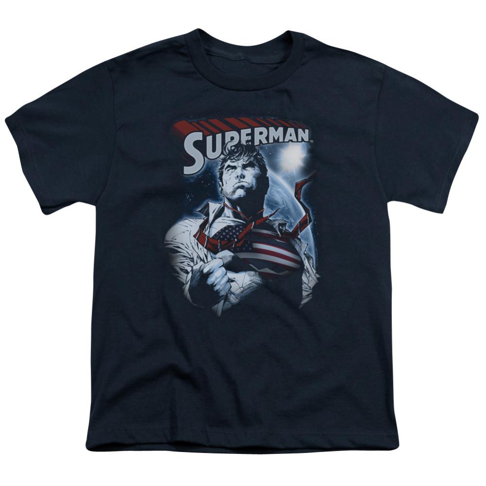 Superman Honor And Protect Youth 18/1 100% Cotton SS T