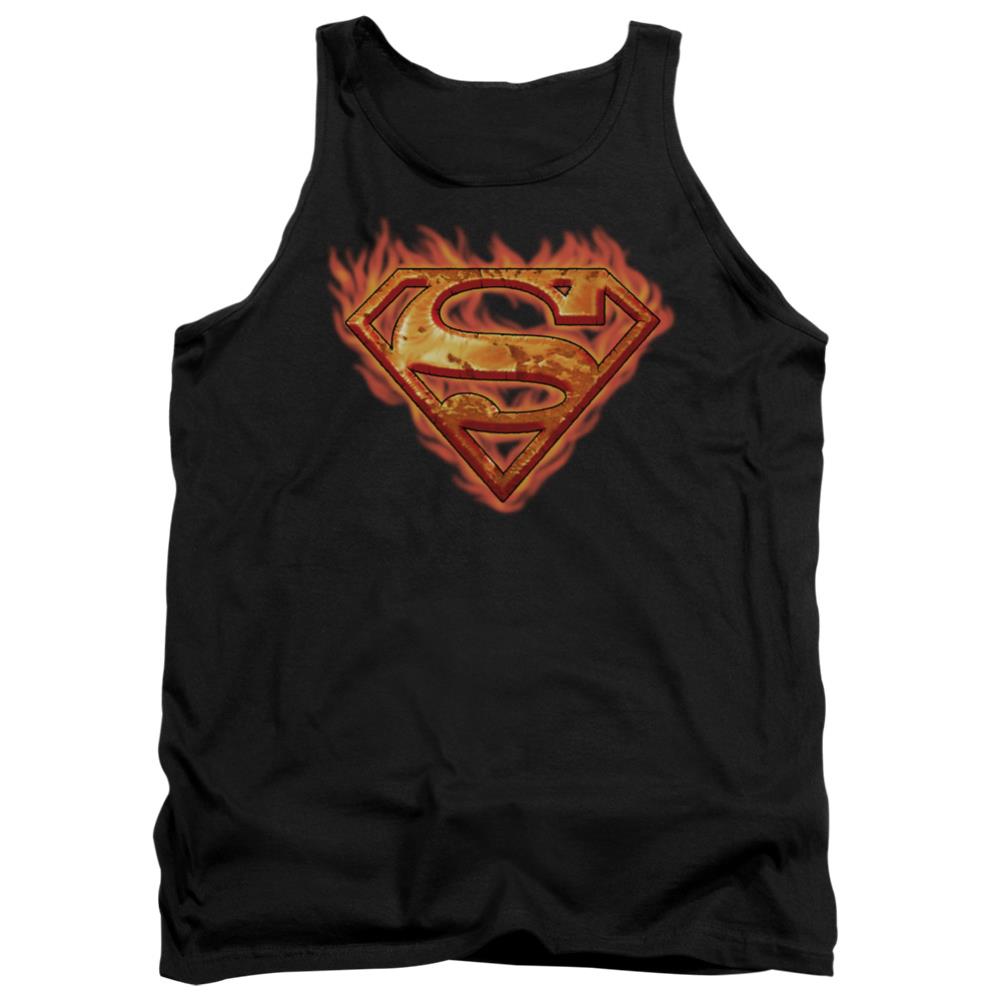 Superman Hot Metal Men's 18/1 Cotton Tank Top