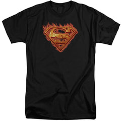 Superman Hot Metal Men's 18/1 Tall Cotton SS T