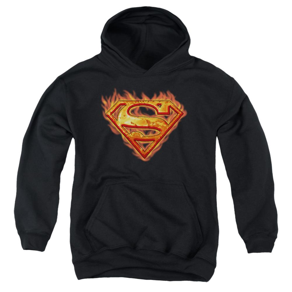 Superman Hot Metal Youth Cotton Poly Pull-Over Hoodie