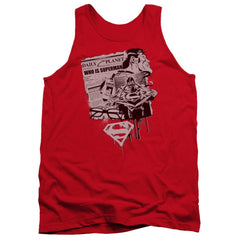 Superman Identity Men's 18/1 Cotton Tank Top