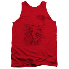 Superman In The City Men's 18/1 Cotton Tank Top