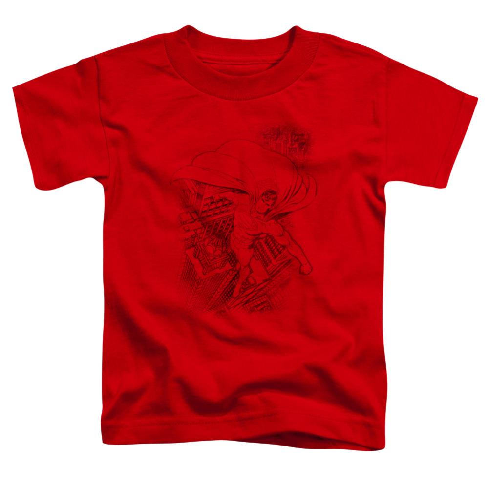 Superman In The City Toddler 18/1 Cotton SS T