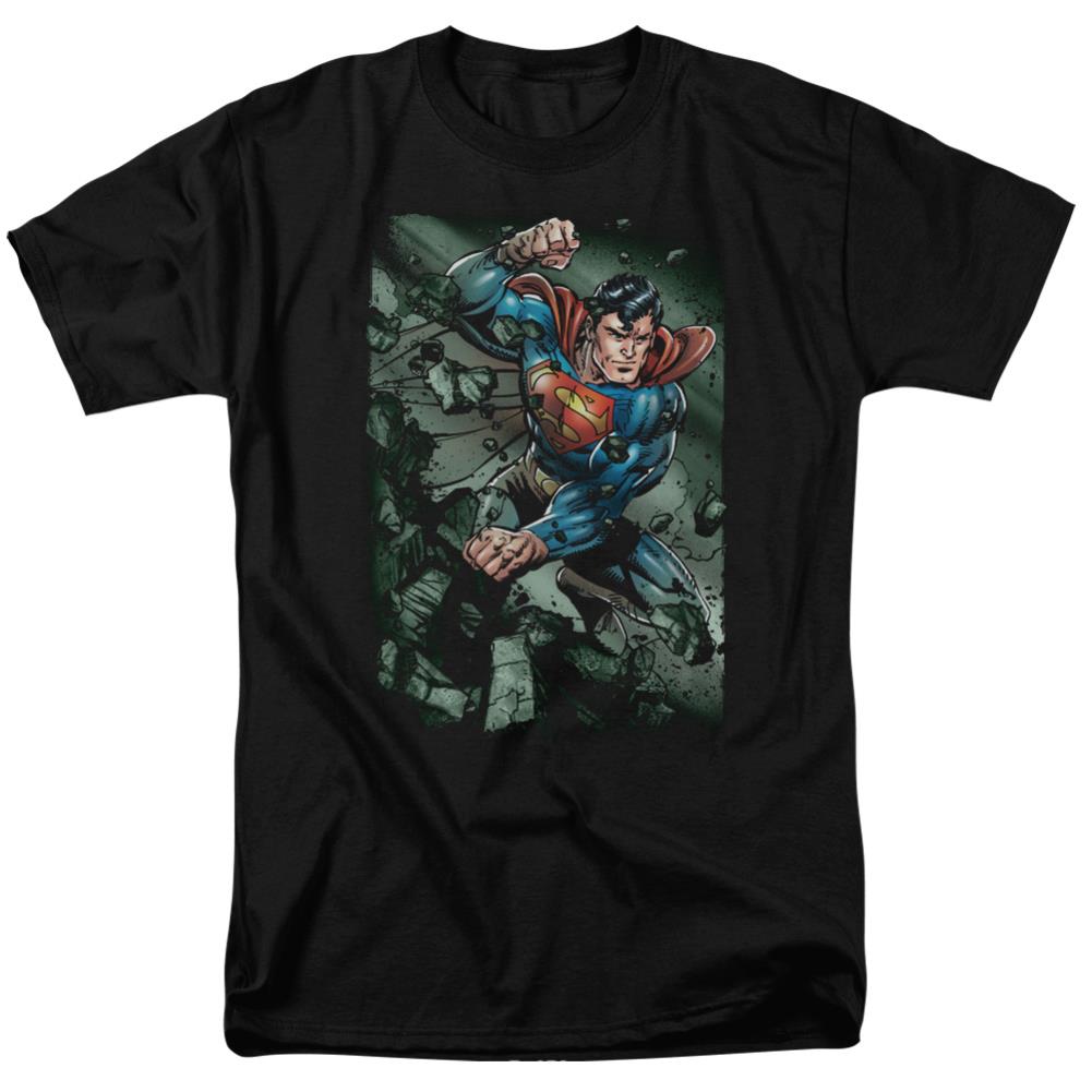 Superman Indestructible Men's 18/1 Cotton SS T