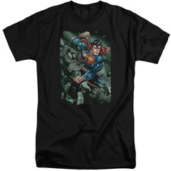 Superman Indestructible Men's 18/1 Tall Cotton SS T