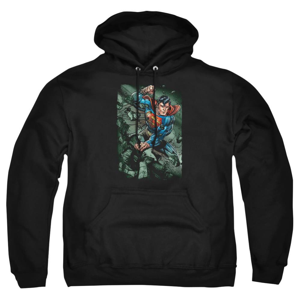Superman Indestructible Men's Pull-Over 75 25 Poly Hoodie