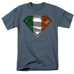 Superman Irish Celtic Symbol Men's 18/1 Cotton SS T