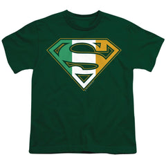 Superman Irish Shield Youth 18/1 100% Cotton SS T