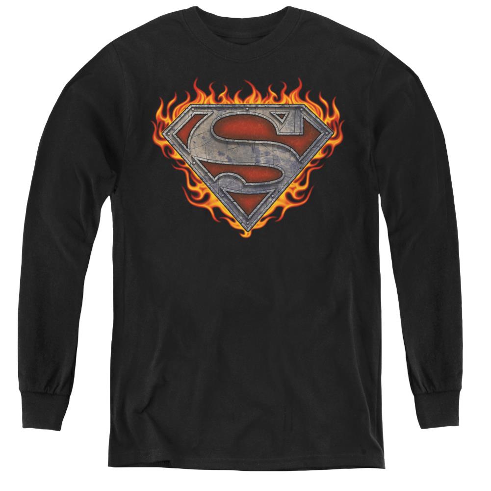 Superman Iron Fire Shield Youth LS T