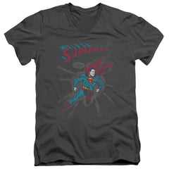 Superman It Tickles Men's 30/1 Cotton Slim V-Neck T