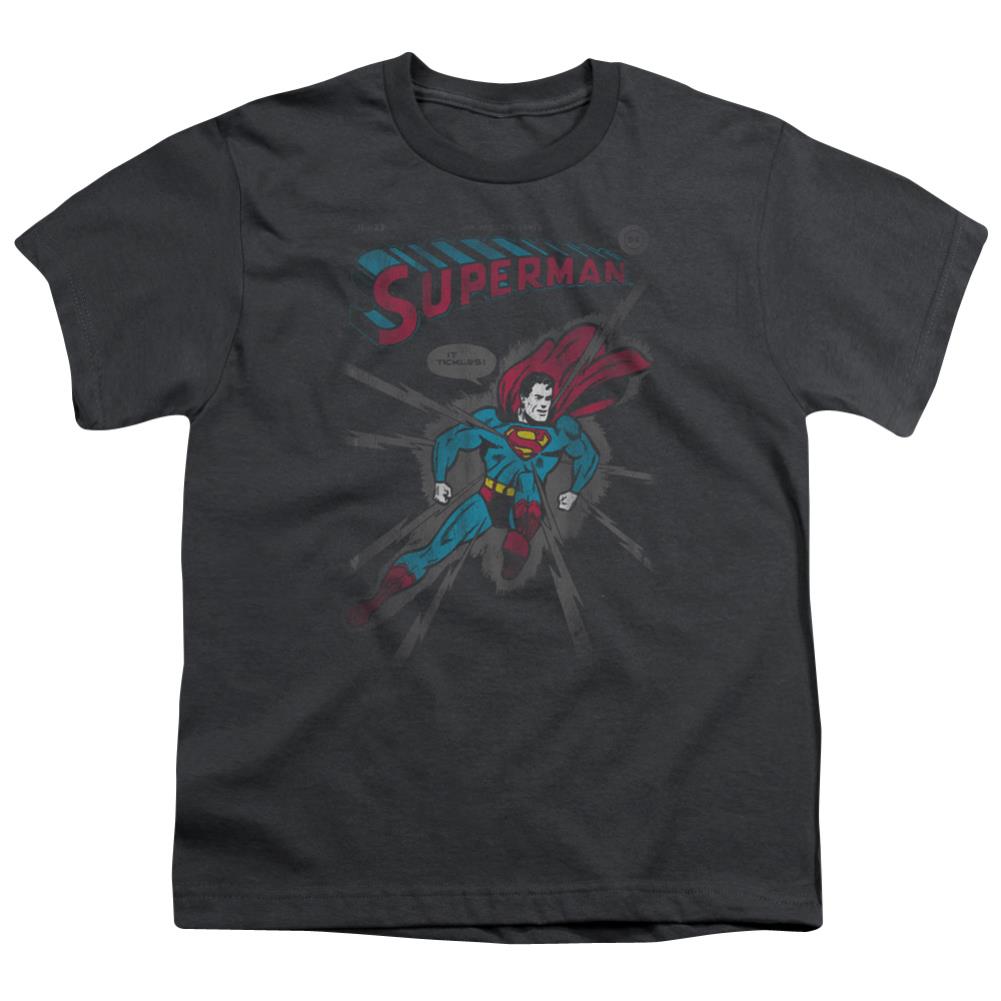 Superman It Tickles Youth 18/1 100% Cotton SS T