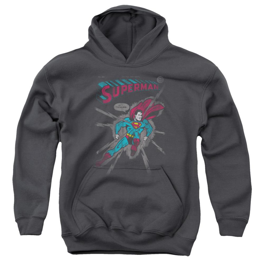 Superman It Tickles Youth Cotton Poly Pull-Over Hoodie